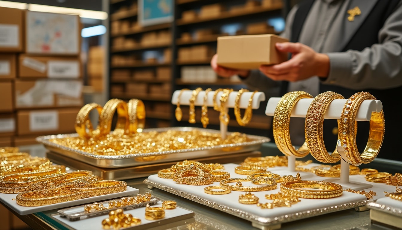 Grossiste en bijoux plaqué or : les circuits d&rsquo;approvisionnement