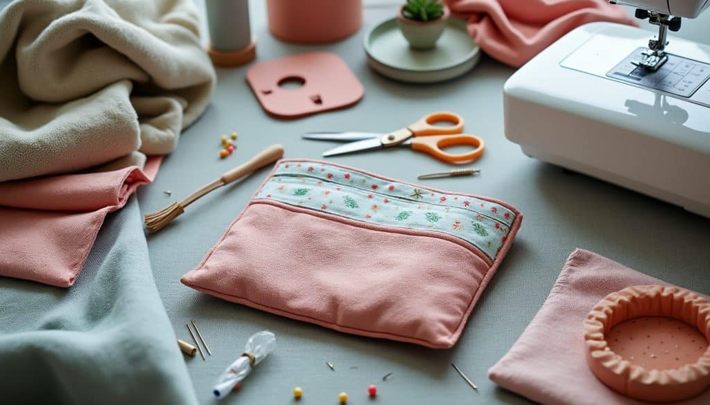 Pochette en tissus fait main : la marche à suivre pas à pas