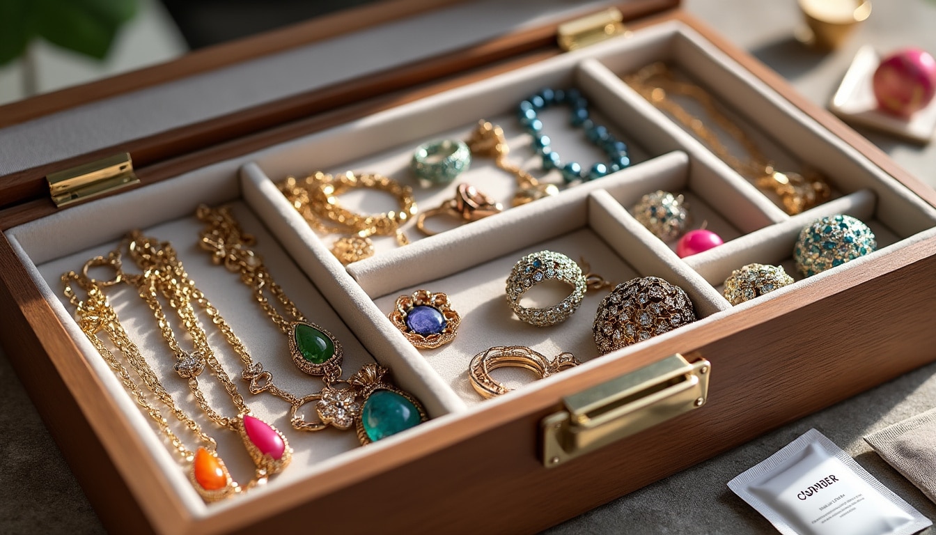 Ranger ses bijoux fantaisie : éviter l&rsquo;oxydation