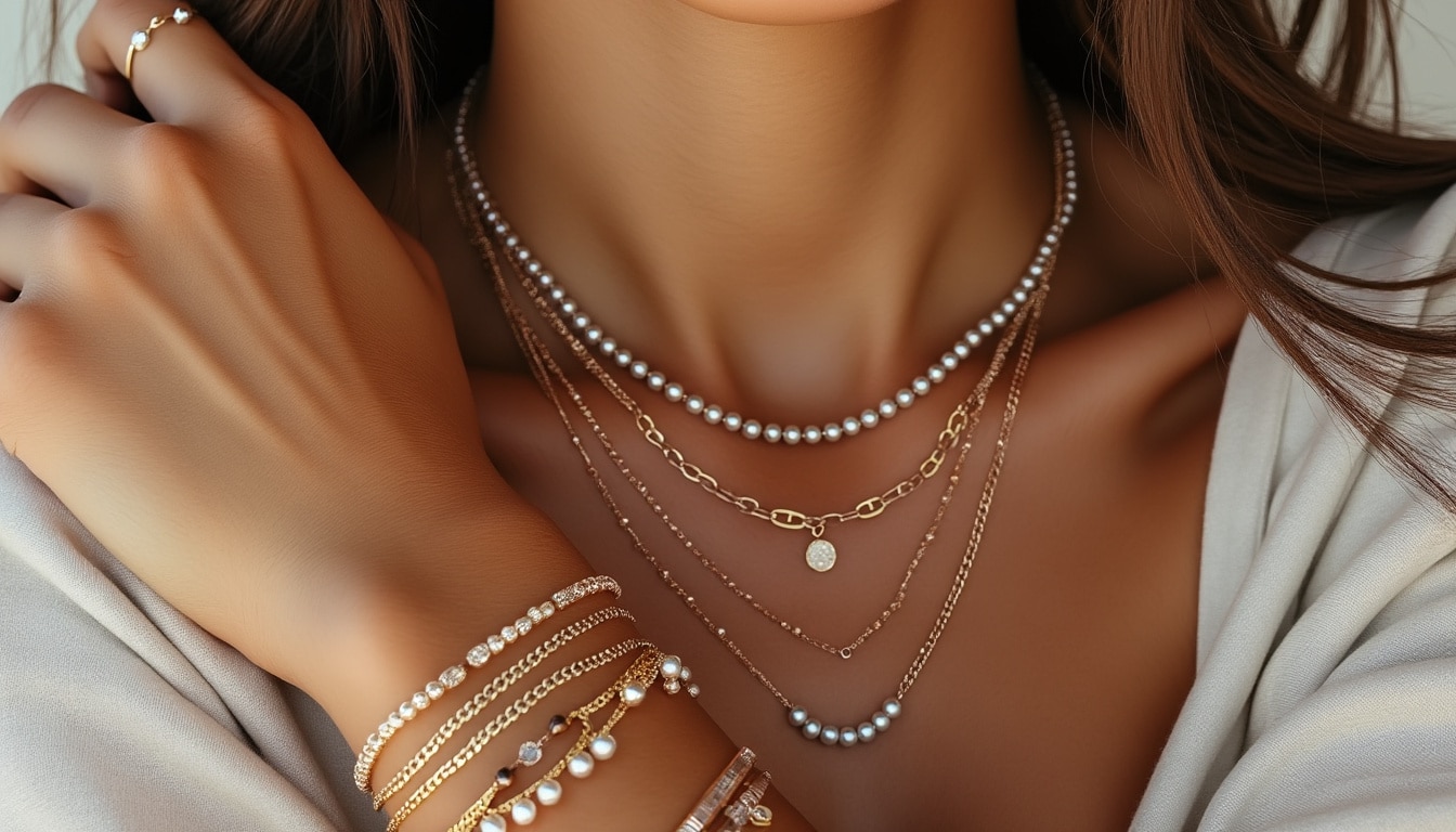 Superposer colliers et bracelets : les proportions