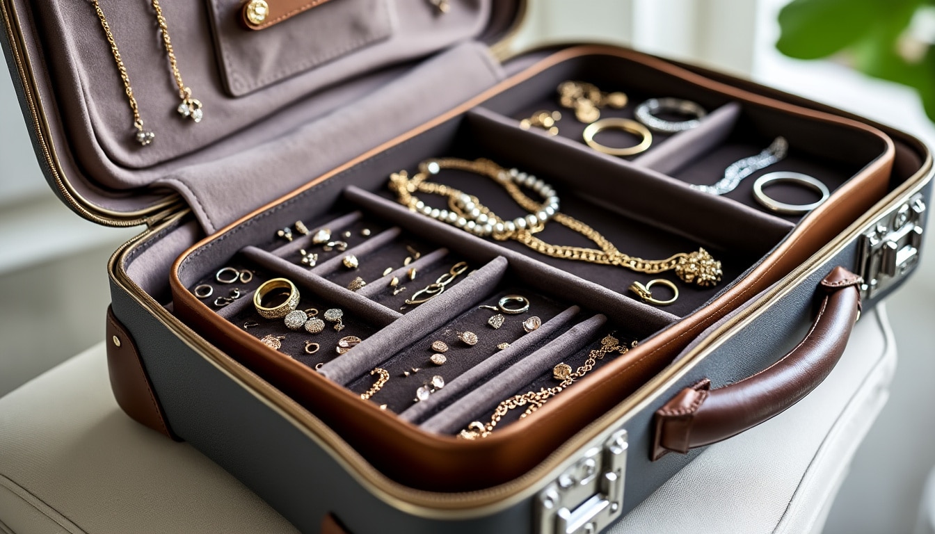 Voyager avec ses bijoux : le rangement malin