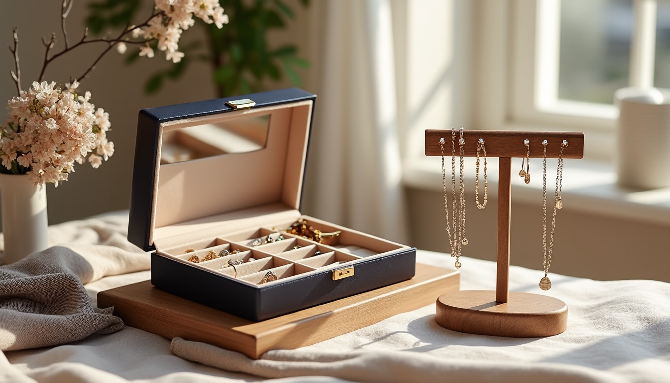 Boîte à bijoux et présentoir : ranger et exposer chez soi